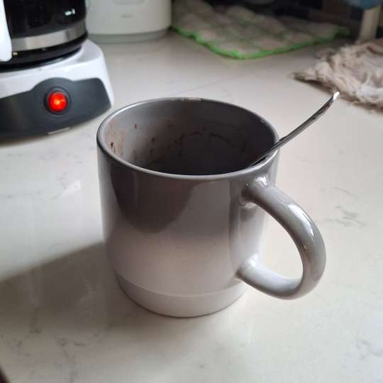 <br><audio controls src='/audio/stir.mp3'></audio><br>The sound of stirring with a spoon in a mug. This specific mug is the one designated to me in my family