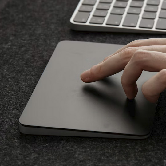 <br><audio controls src='/audio/trackpad.mp3'></audio><br>I also have a dependance on my laptop's trackpad. I tend to use it over my mouse even when keyboard shortcuts and a scroll wheel may be easier to use.<br>/Oakywood (2023). a person's hand on a mouse pad next to a keyboard. Unsplash. https://unsplash.com/photos/a-persons-hand-on-a-mouse-pad-next-to-a-keyboard-Zah7GC6mNKg