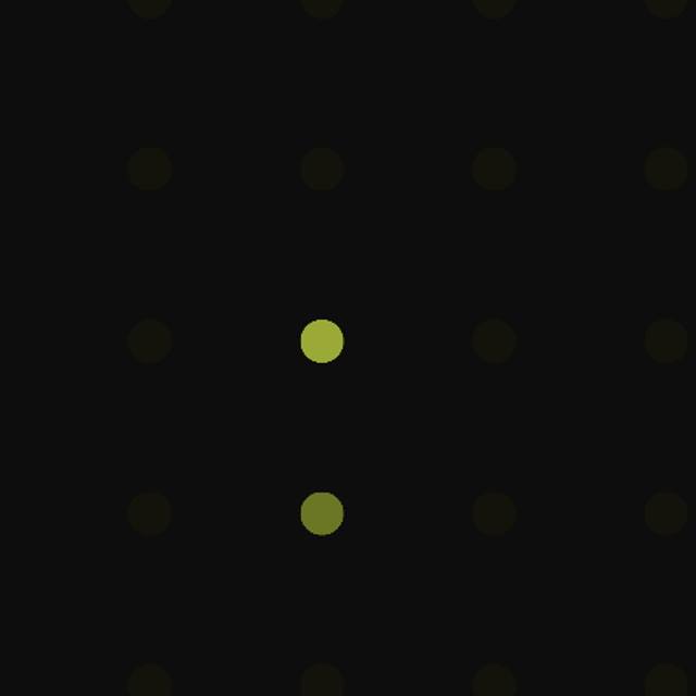 <a href='https://editor.p5js.org/Orzrihh/full/zaoOb2mZG'>Link to Sketch</a><br>I went back to some of the 2d sketches, and made some simple adjustments, mainly to the distance added by using the arrow keys and the opacity of the background, which made the almost resemble a fading LED board or a firefly.