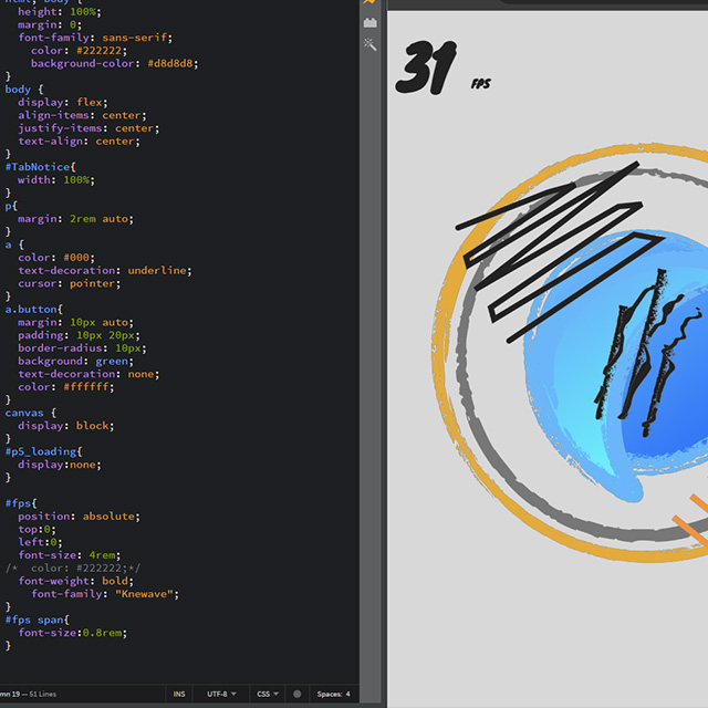 I didn't notice it until I put these images in, but the code kept centering my images, which altered the composition. I'm not sure if this was outlined in the code, but since everything is arranged in a circle it didn't ruin the design