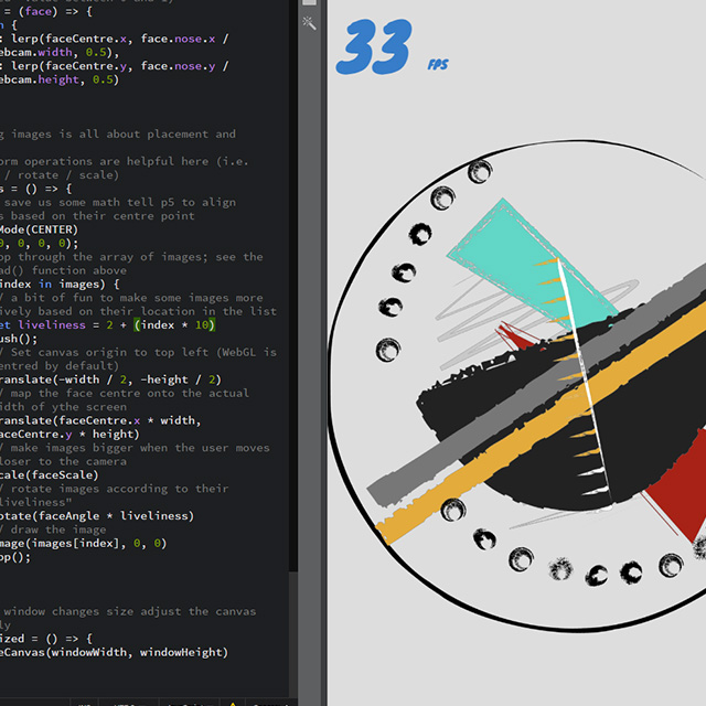 This was another expiriment with the livelness of the portrait. I set the index of this to 10, and the effect was very noticable. Even slight movements would roatate the portrait multiple times. I liked the less sensitive effect more but I could see someeone making a crazy portrait by adjusting this. 