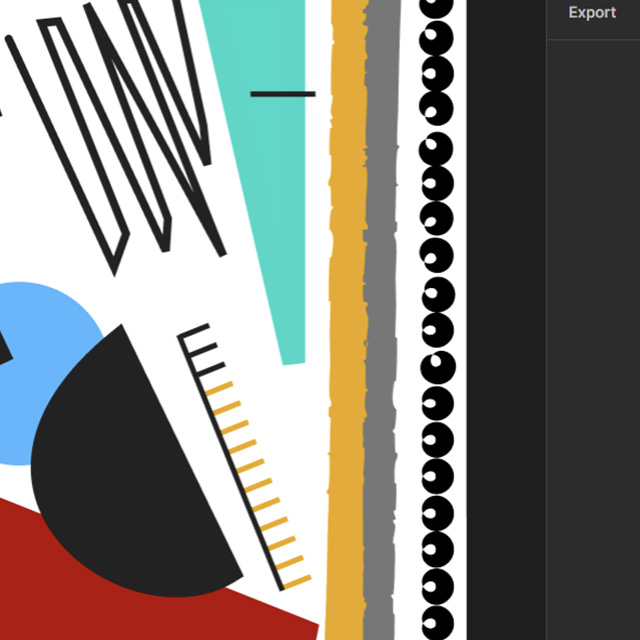 I created my design in Figma, and there are options to add texture to strokes. The original portrait was made traditionally. I like to expiriment with the quality of textures to see how it can effect how it's percieved.