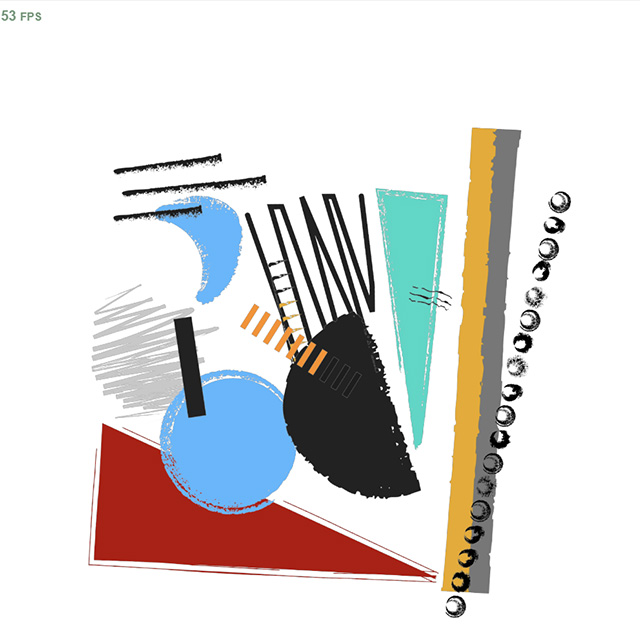 This is how my data portrait looked after pasting the files into the code. I didn't consider before this momment that making it in a square composition would transfer, but seeing how the face tracking worked in real time was helpful