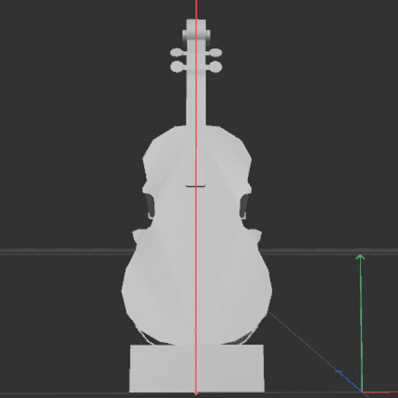 The guitar is another symmetrical object, so I used the various symmetry tools to create most of the parts. For this activity I used the polygon pen for the body of the guitar and extruded it to make it 3D 